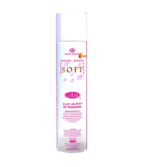 Pack of 6- Soft 300ml  Air Freshener by Al Rehab